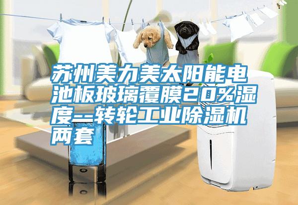 蘇州美力美太陽能電池板玻璃覆膜20%濕度--轉(zhuǎn)輪工業(yè)除濕機兩套